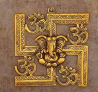 Swastik with Om